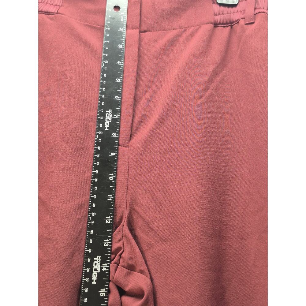 Intempo Pants Womens Size XL Burgundy Stretchy Pockets Straight Leg 7354 - Picture 6 of 9